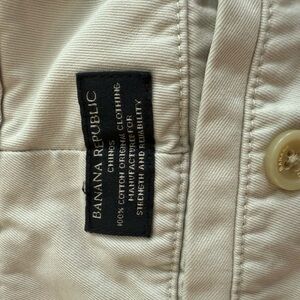 Banana Republic Light Beige Chino Pants 34x30